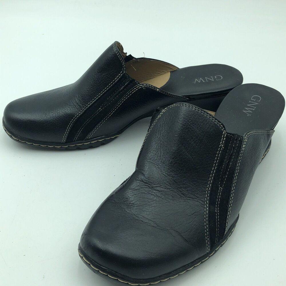 GNW Finch Black Clog Slide Shoe 90503313 10M